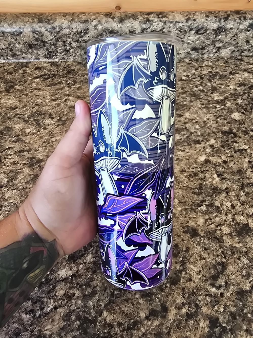 Bat & Mushroom 20 oz Tumbler